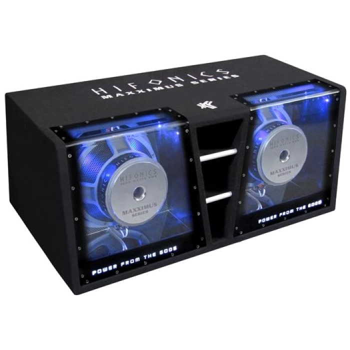 Hifonics HIFONICS Dual-Bandpass MXZ12DUAL, High End Bandpa Auto-Subwoofer (2000 W)