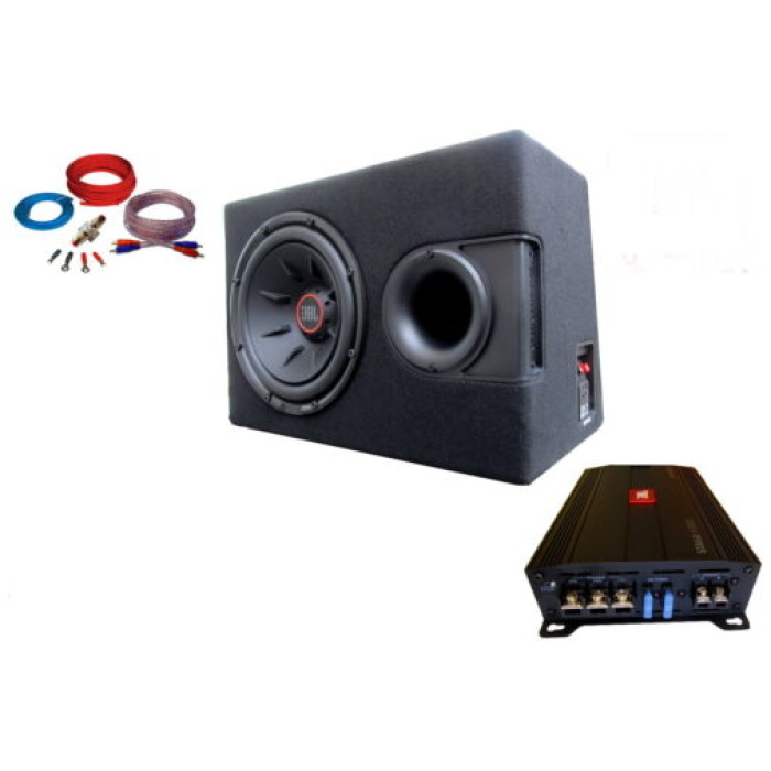 Dsx Jbl 1700 Watt Basspaket Subwoofer Verstaerker Set Kabelset Auto-subwoofer