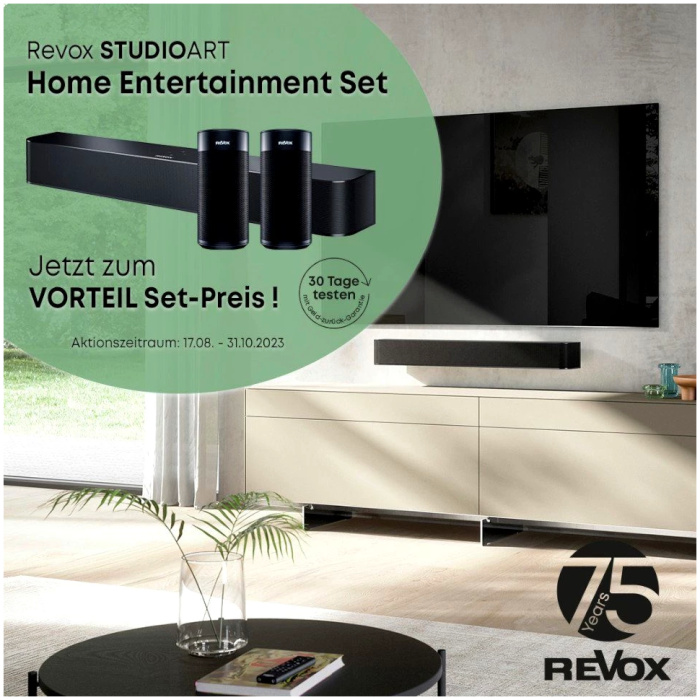 Revox STUDIOART Home Entertainment Set 5.1 Lautsprecher System , A2DP Bluetooth, aptX Bluetooth